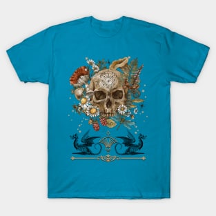 Plant Lover Witch Botanical Skull Gear T-Shirt